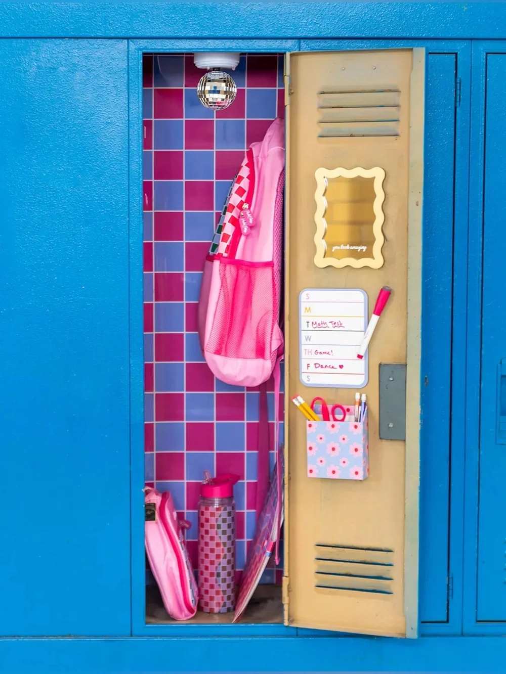 Kohl's Packed Party—Multi-Checkered Locker Wallpaper Mini Magnets (2 Boxes)